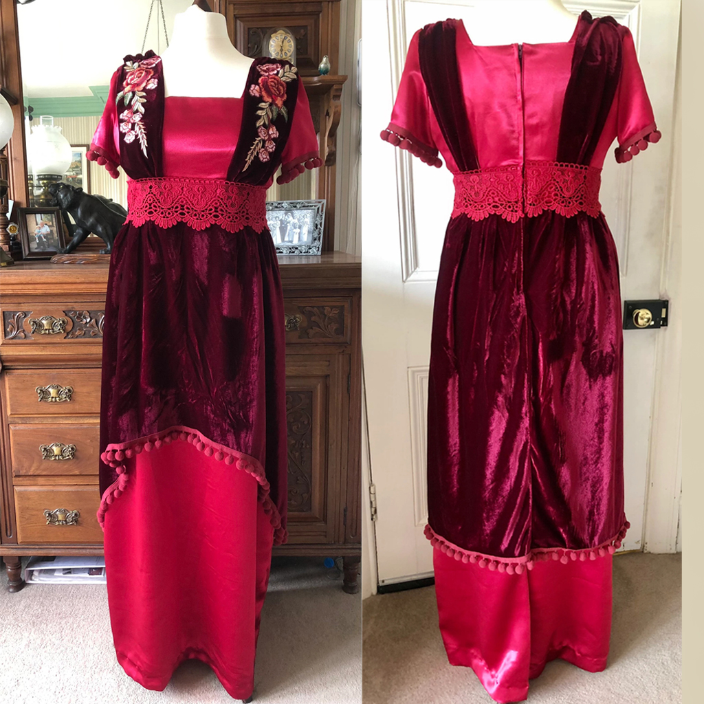Embroidery Dress - Victorian Edwardian Downton Abbey Titanic Era