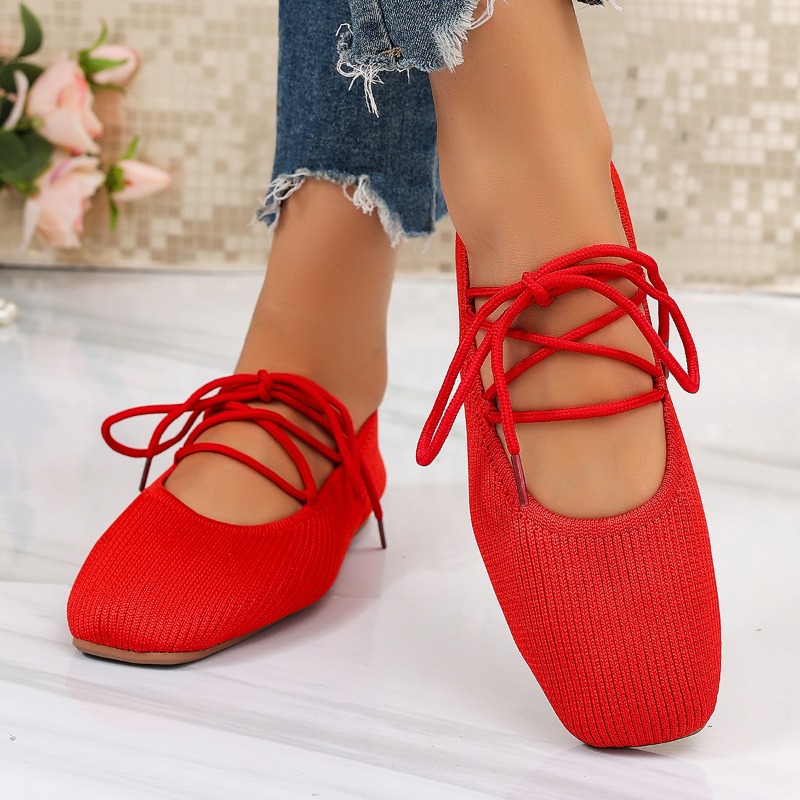 Embroidery Flat Shoes - French Flat Mary Jane Shoes 2026