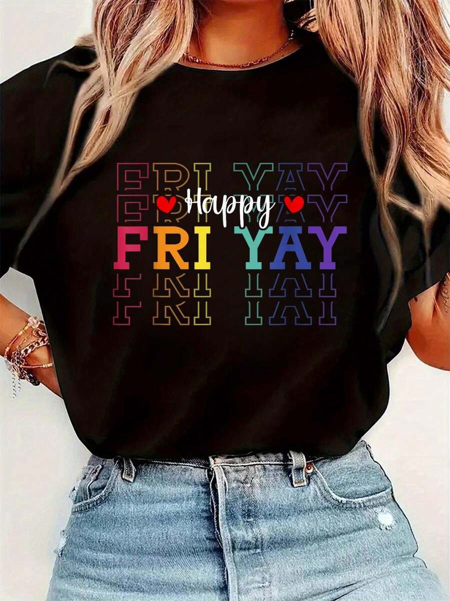 Funny Friday Lover Graphic Pri - Embroidery Shirt บทวิจารณ์และราคา