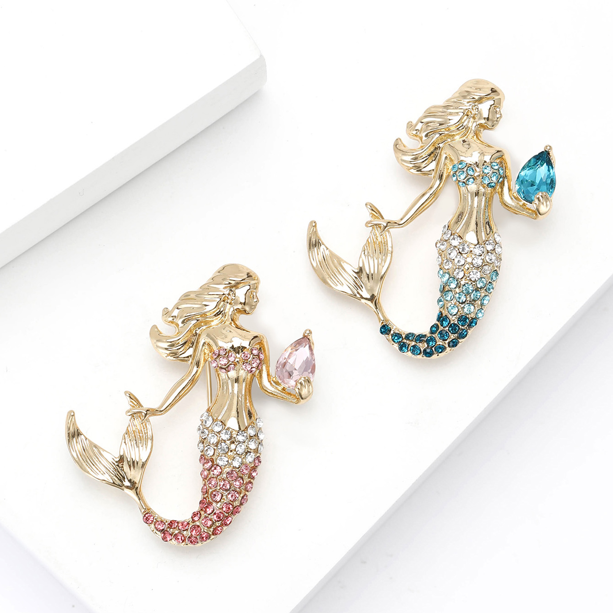 Trendy Rhinestones Mermaids Br - Embroidery Whale บทวิจารณ์และราคา