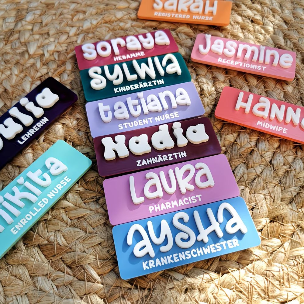 Personalized Name Brooch Badge - Embroidery Texture บทวิจารณ์และราคา