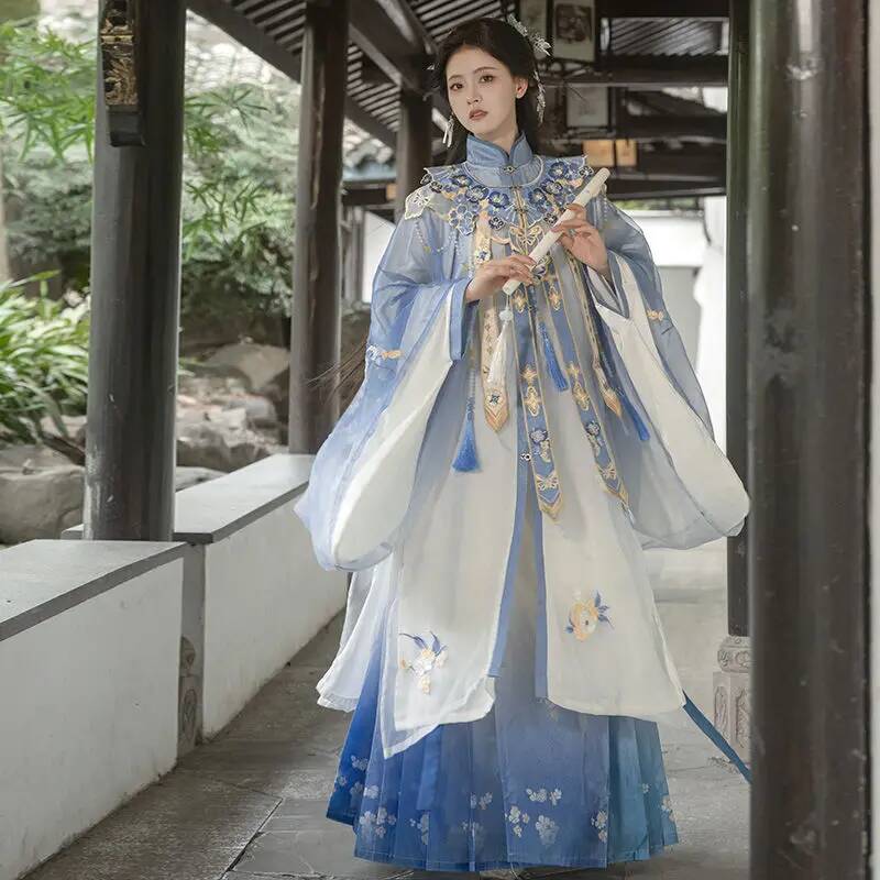 Bimonthly[Lan Jin Luo]New Hanf - Embroidery Shirt บทวิจารณ์และราคา