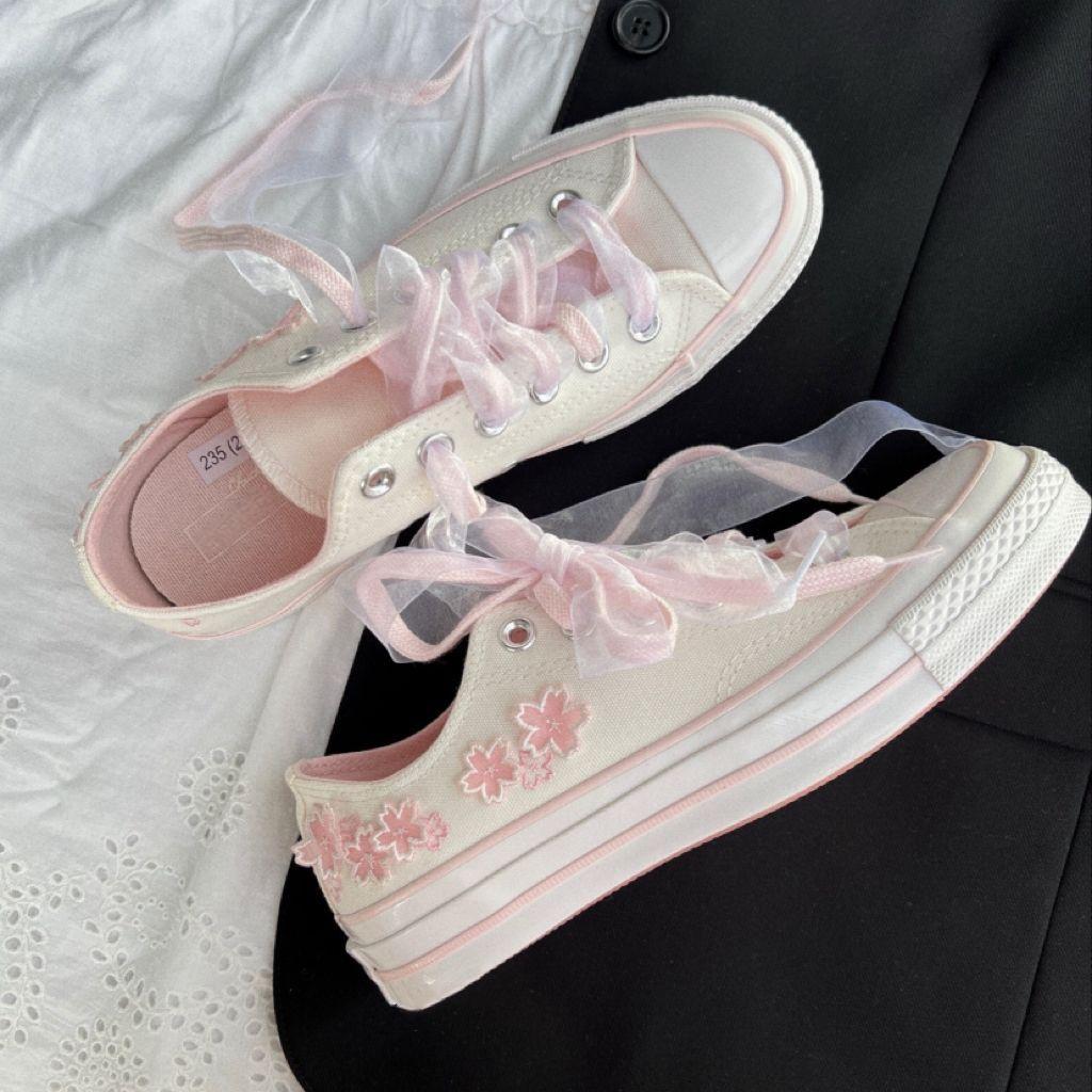 Womens Embroidery Canvas Sneak - Embroidery Canvas บทวิจารณ์และราคา