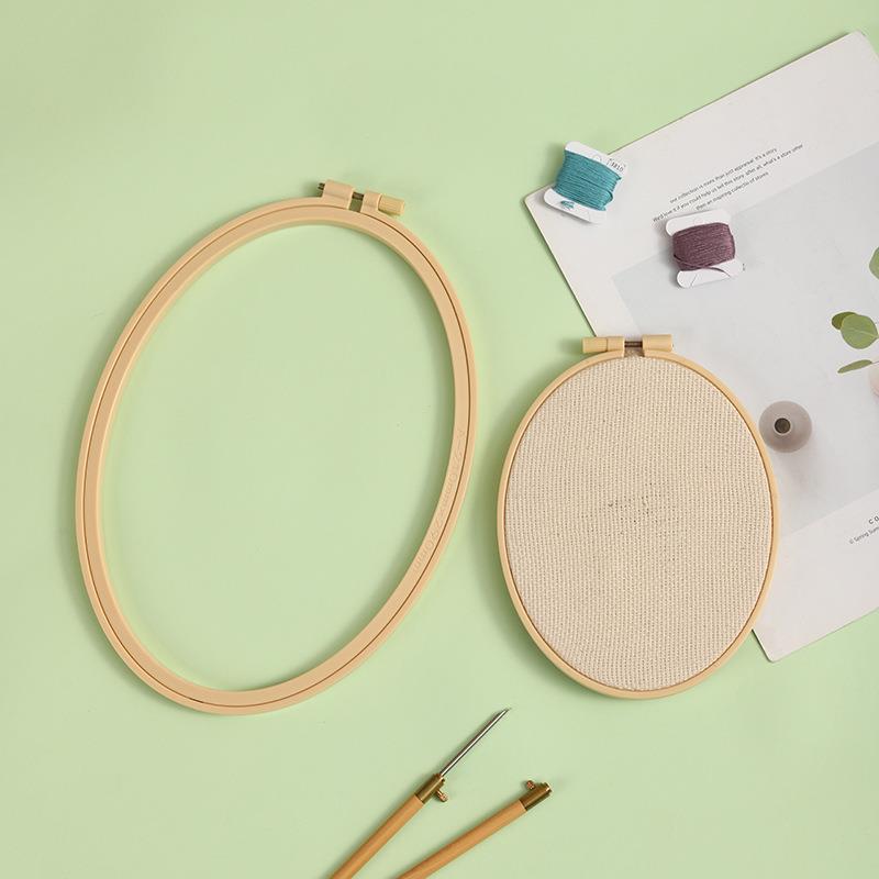 Imitation Bamboo Plastic Oval  - Embroidery Hoop Stand บทวิจารณ์และราคา