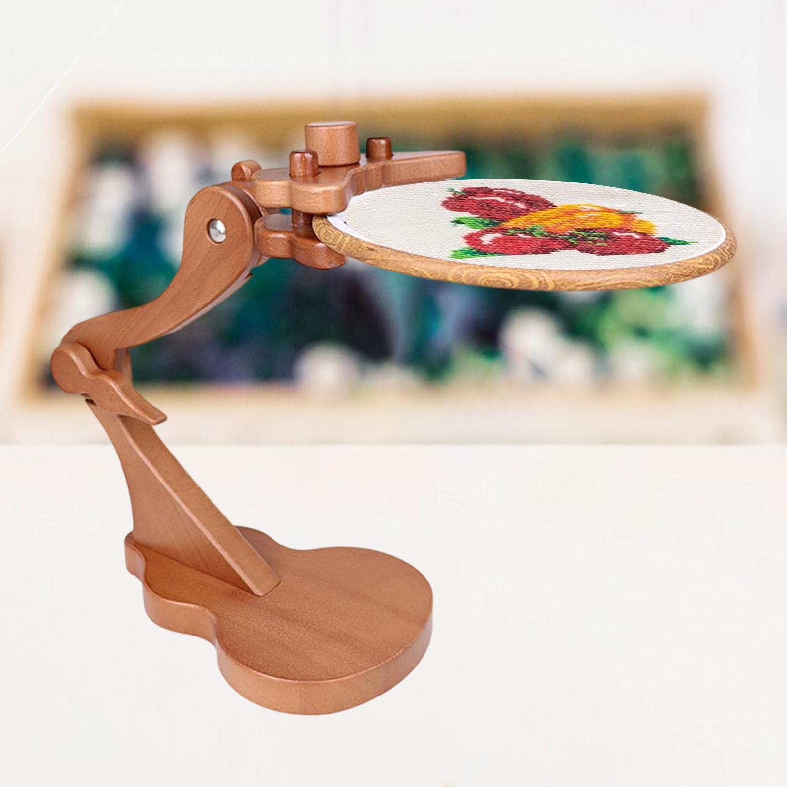 Embroidery Hoop Holder Wood Em - Embroidery Hoop Stand บทวิจารณ์และราคา