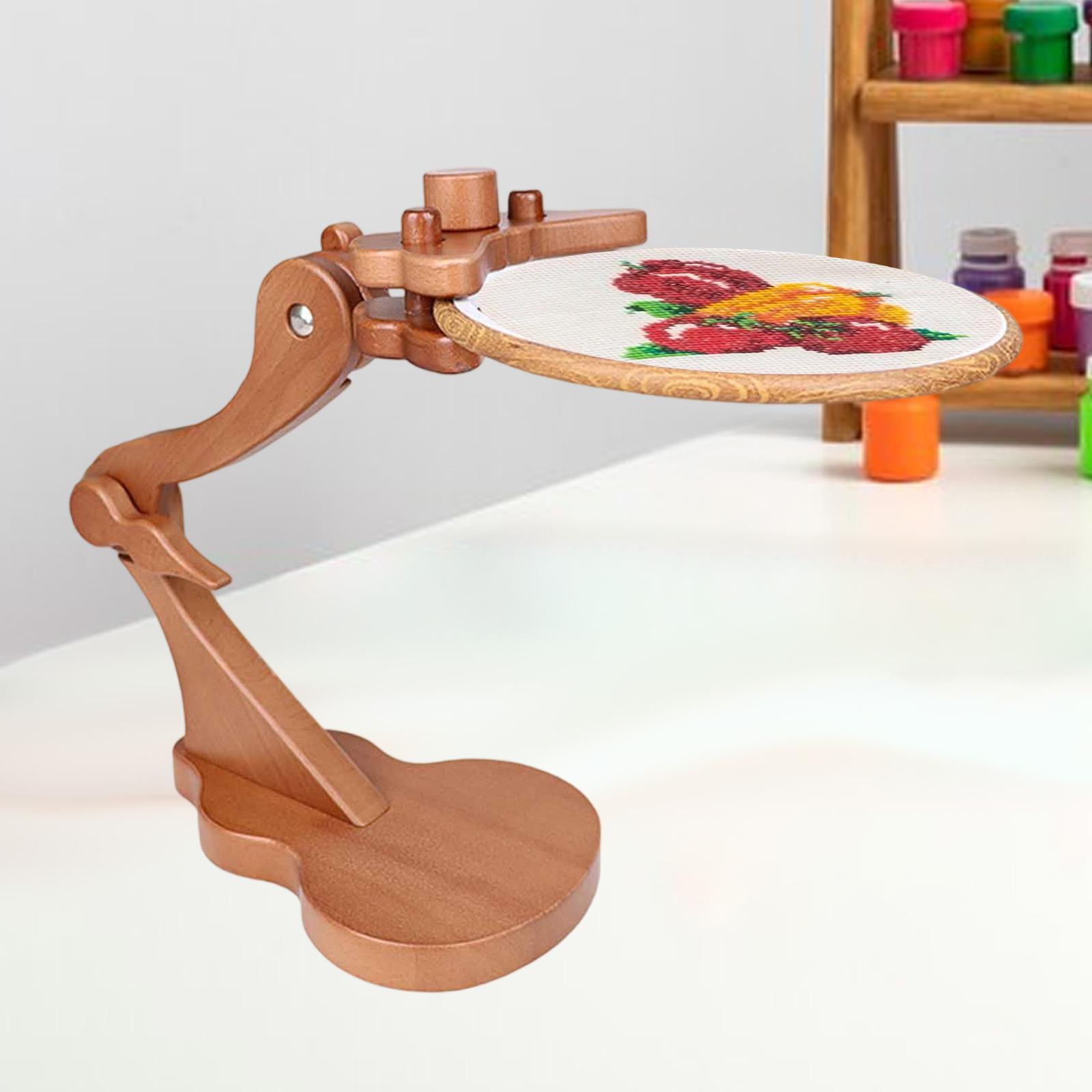 Embroidery Hoop Holder Wood Em - Embroidery Hoop Stand บทวิจารณ์และราคา
