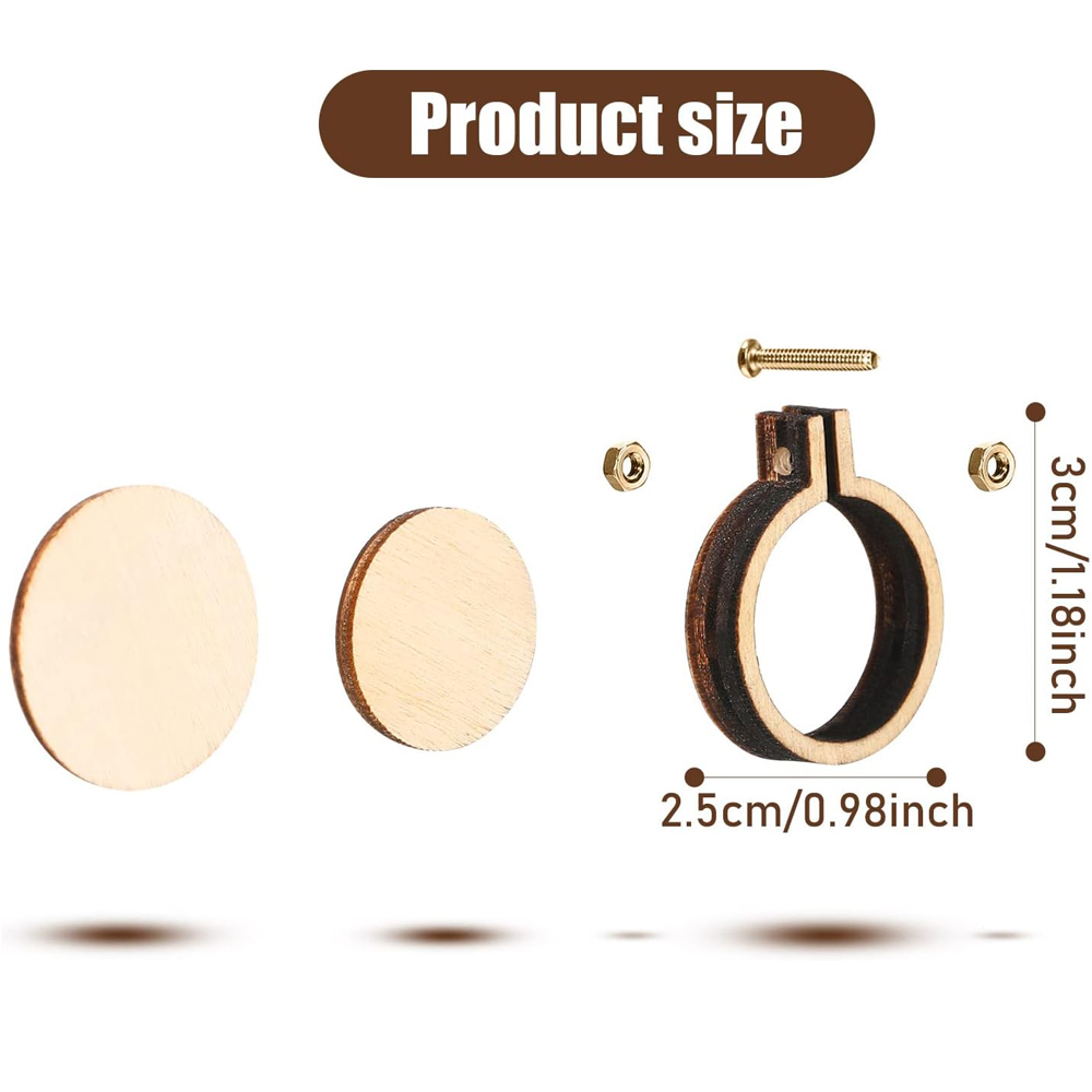 10Pcs/Set Wooden Mini Embroide - Embroidery Hoop Stand บทวิจารณ์และราคา