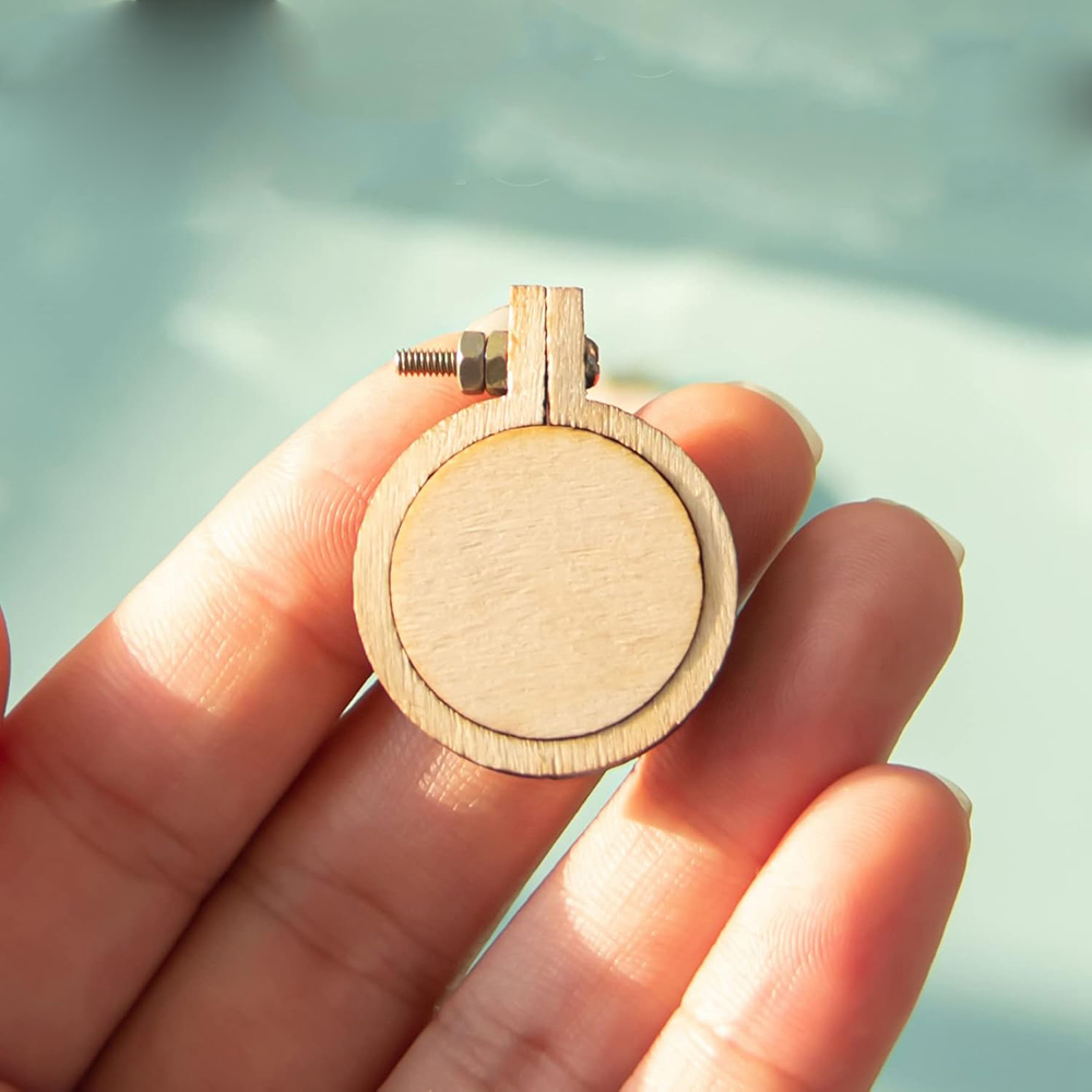 10Pcs/Set Wooden Mini Embroide - Embroidery Hoop Stand บทวิจารณ์และราคา