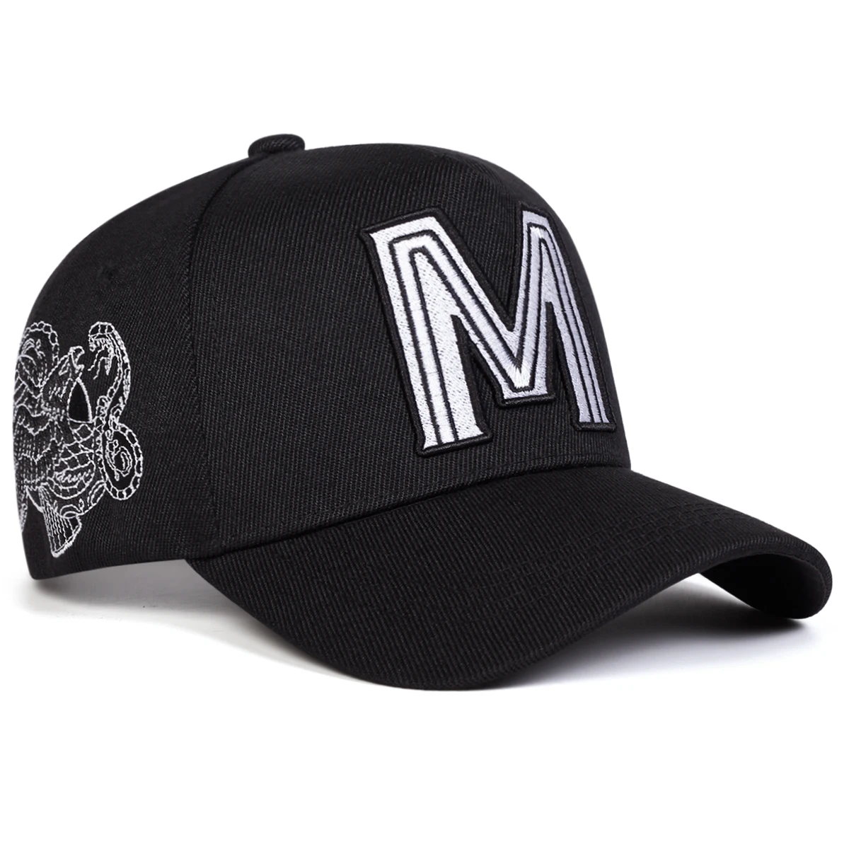 Unisex M Letter Embroidery Bas - Embroidery Letter M บทวิจารณ์และราคา