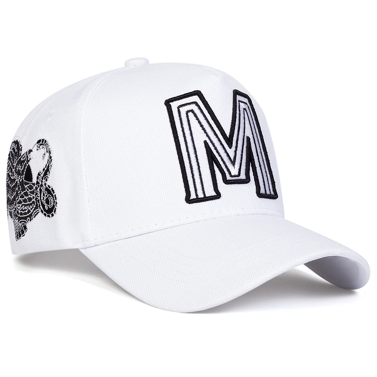Unisex M Letter Embroidery Bas - Embroidery Letter M บทวิจารณ์และราคา