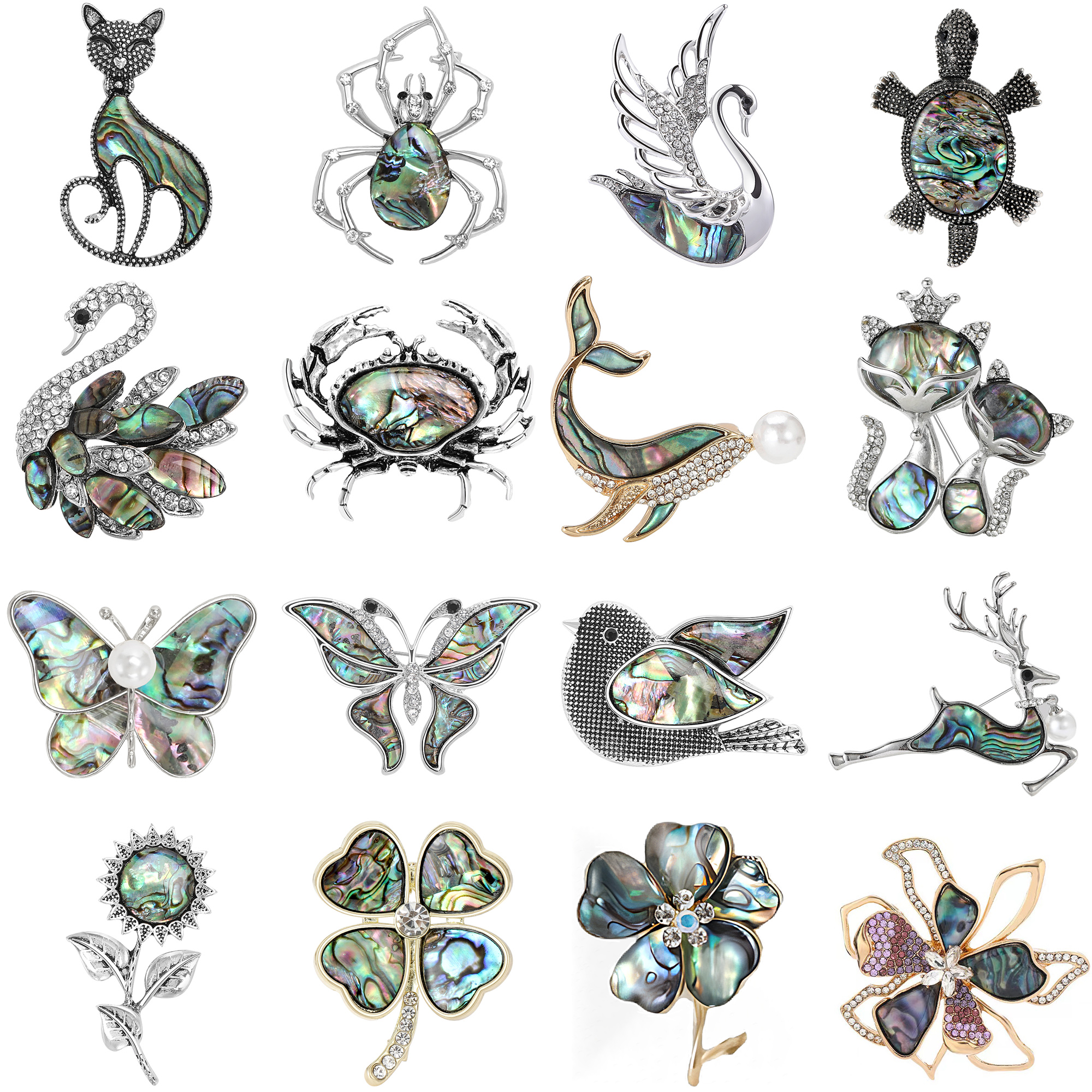Shell Dolphin Brooches for Wom - Embroidery Whale บทวิจารณ์และราคา