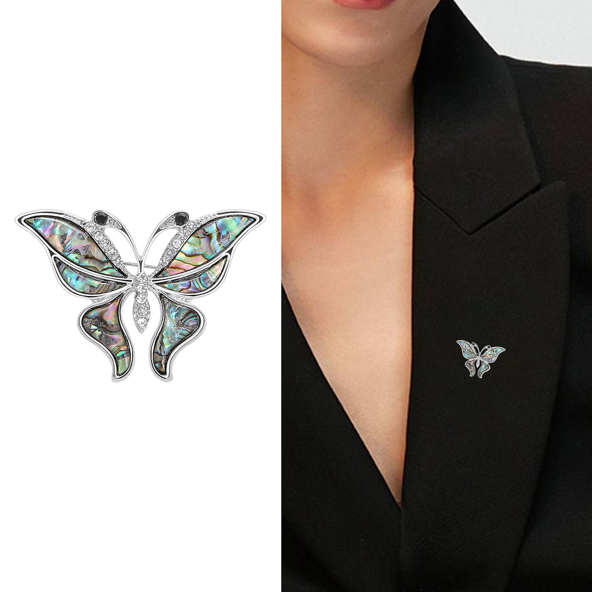 Shell Dolphin Brooches for Wom - Embroidery Whale บทวิจารณ์และราคา
