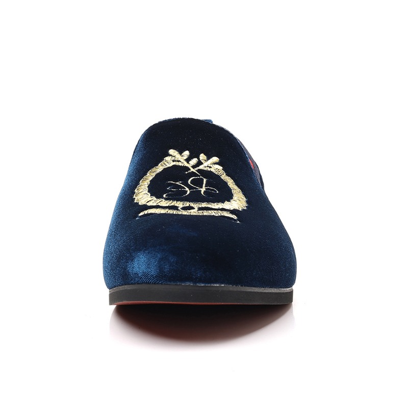 Luxury Designer Loafers Suede  - Embroidery Dress บทวิจารณ์และราคา