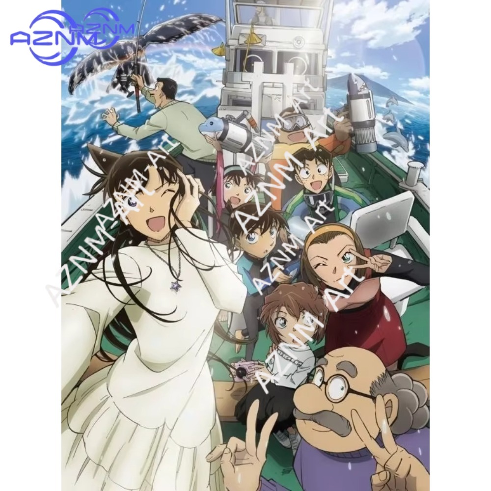 1pc Detective Conan Diamond Pa - Embroidery Canvas บทวิจารณ์และราคา