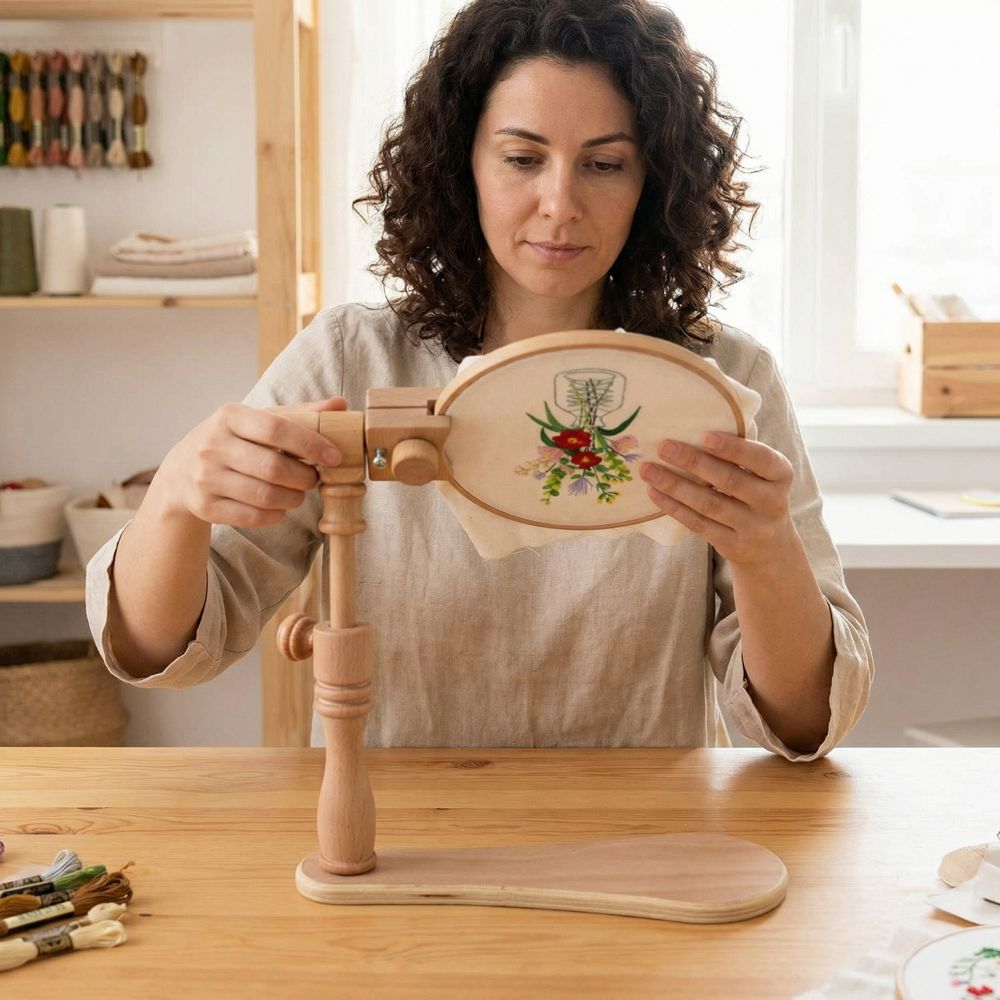 Professional Portable Embroide - Embroidery Hoop Stand บทวิจารณ์และราคา