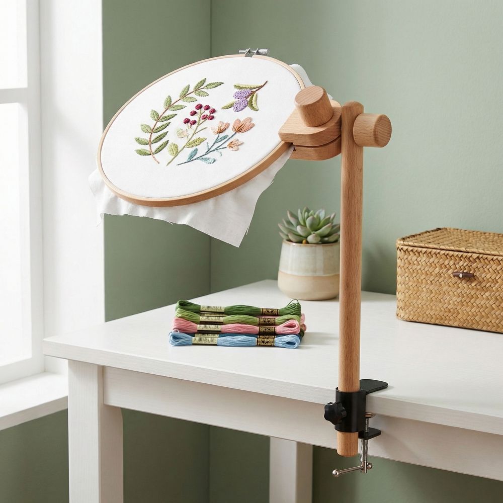 Beech Wood Embroidery Frame La - Embroidery Hoop Stand บทวิจารณ์และราคา