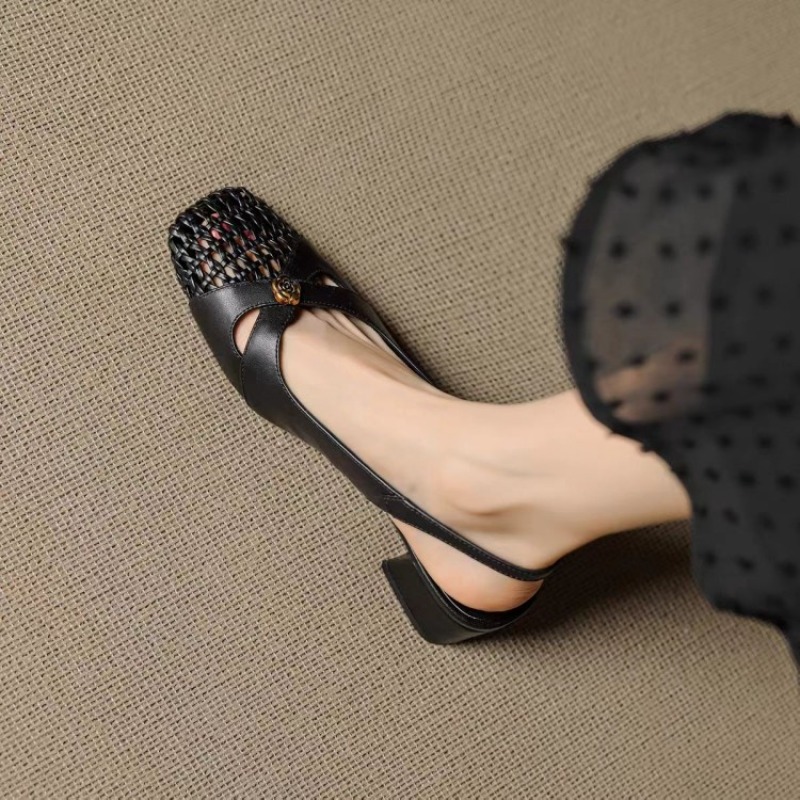 Women's French-style closed-to - Embroidery Flat Shoes บทวิจารณ์และราคา