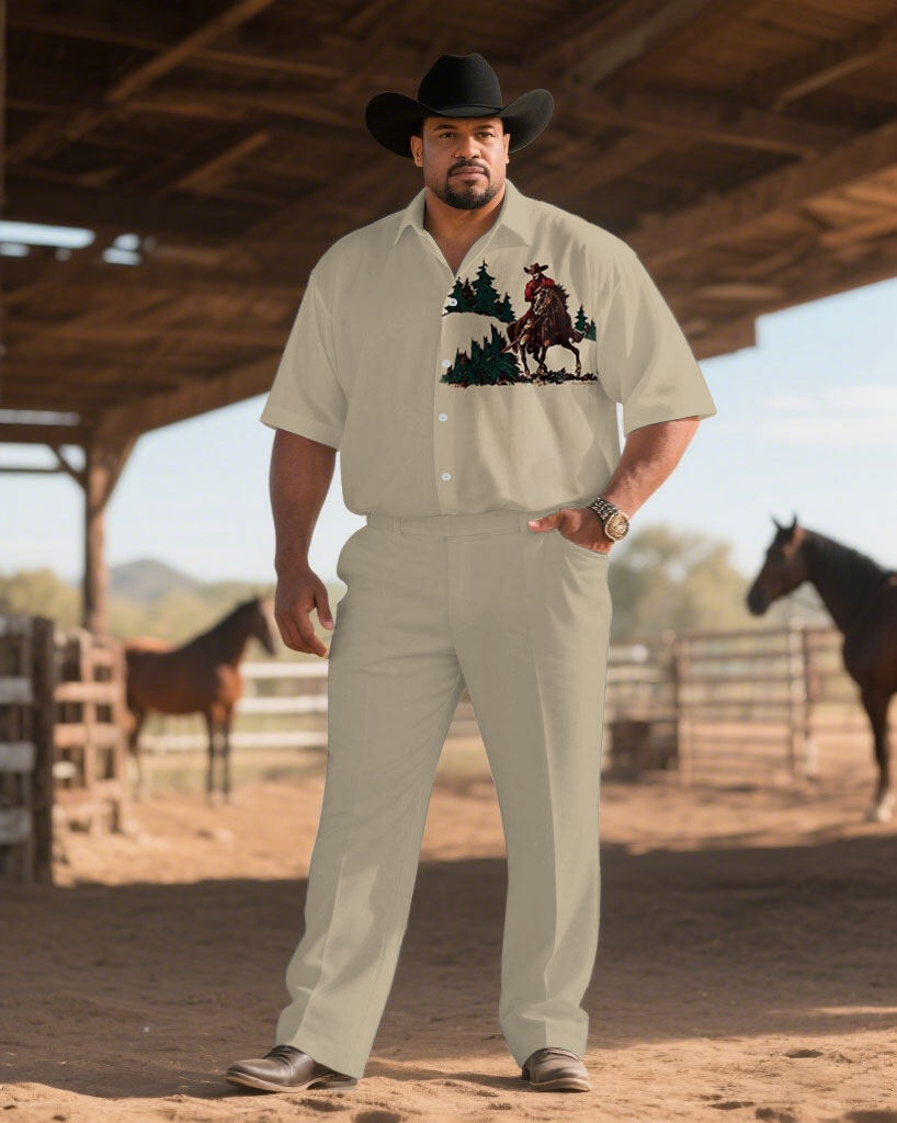 S-9XL Men's Western Cowboy Emb - Embroidery Design บทวิจารณ์และราคา