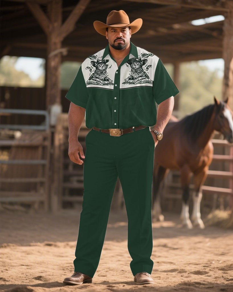 S-9XL Men's Western Cowboy Emb - Embroidery Design บทวิจารณ์และราคา