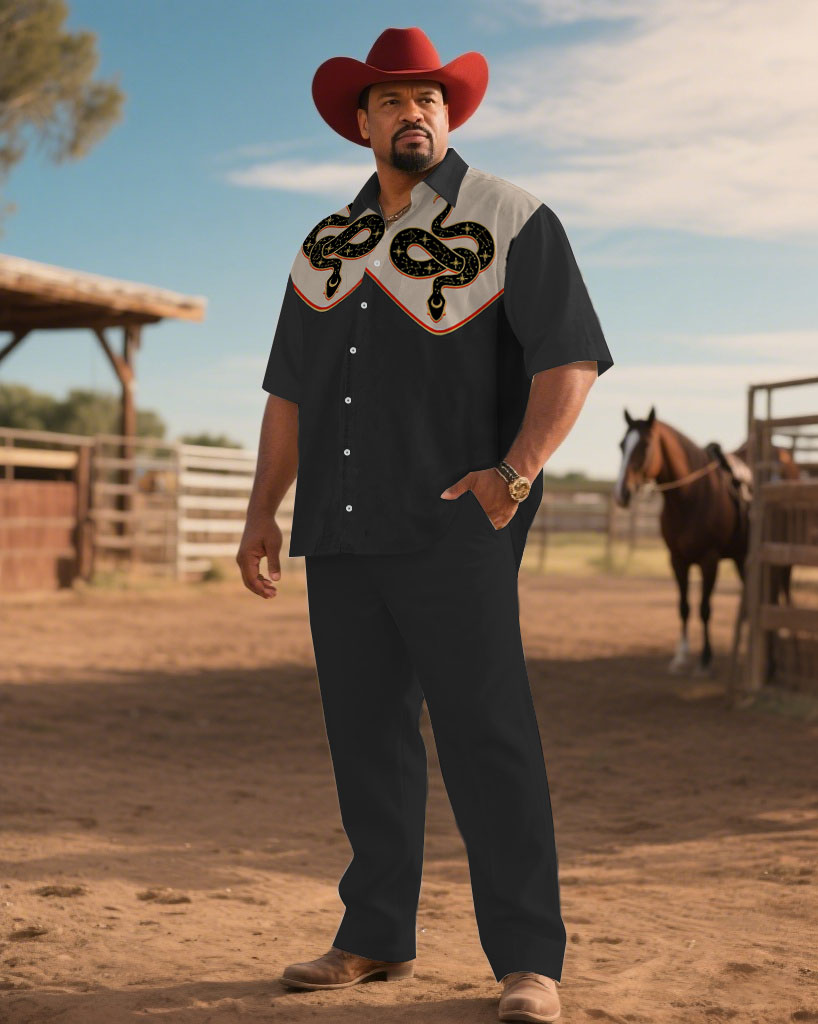 S-9XL Men's Western Cowboy Emb - Embroidery Design บทวิจารณ์และราคา