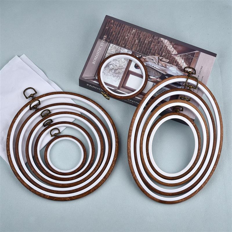Sewing Tool Round Oval Wooden  - Embroidery Hoop Stand บทวิจารณ์และราคา