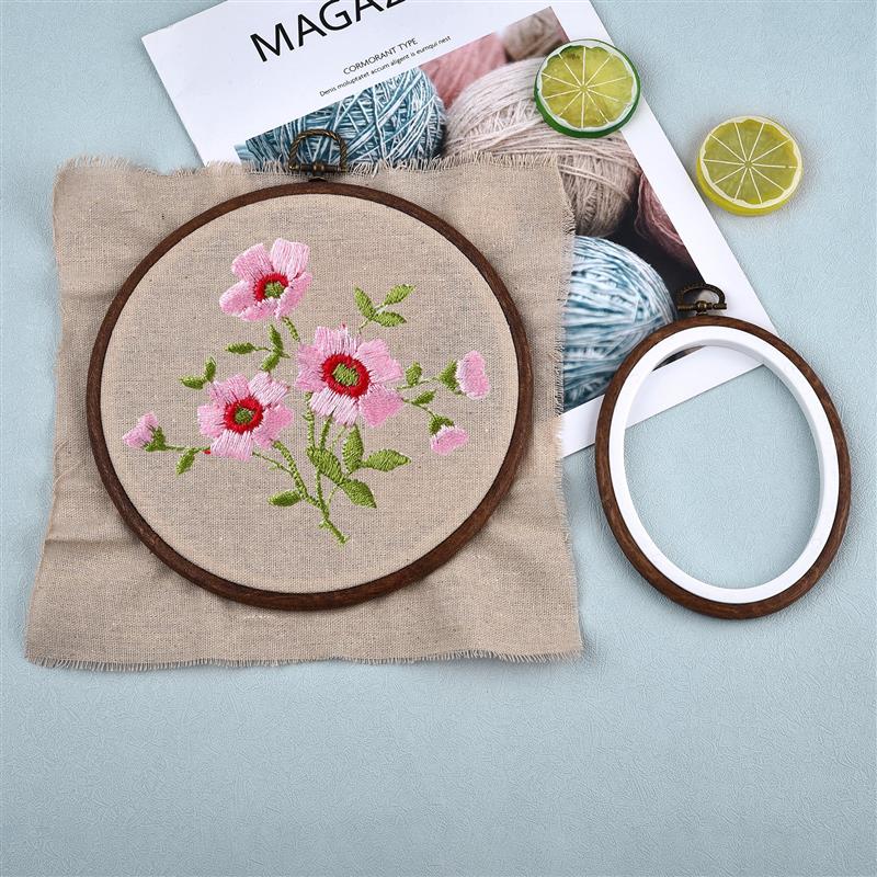 Sewing Tool Round Oval Wooden  - Embroidery Hoop Stand บทวิจารณ์และราคา