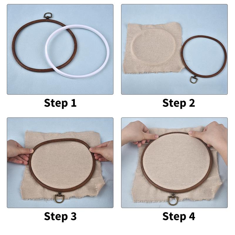 Sewing Tool Round Oval Wooden  - Embroidery Hoop Stand บทวิจารณ์และราคา