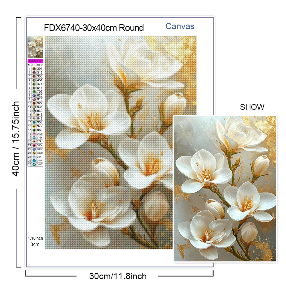 Diamond Embroidery New 2025 Di - Embroidery Flower บทวิจารณ์และราคา