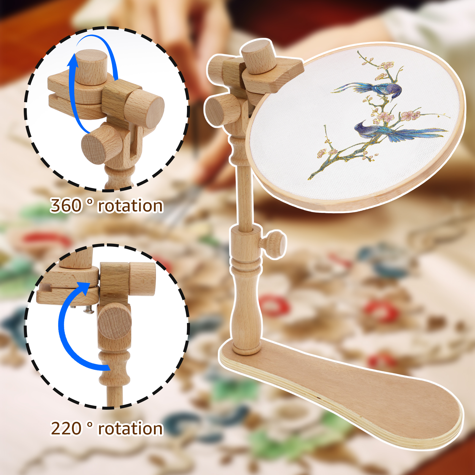 Embroidery Hoops Stand Adjusta - Embroidery Hoop Stand บทวิจารณ์และราคา