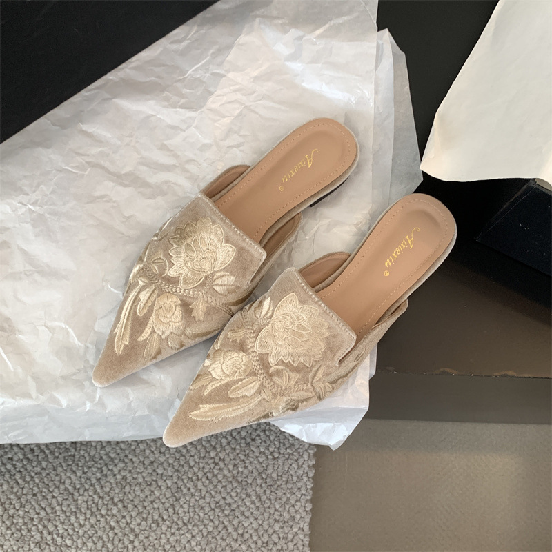 2026 New Women's Shoes Embroid - Embroidery Flower บทวิจารณ์และราคา