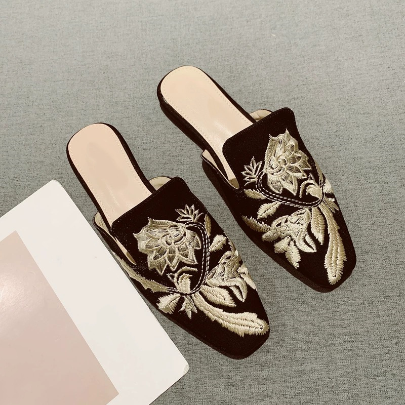 2026 New Womens Shoe Retro Emb - Embroidery Design บทวิจารณ์และราคา