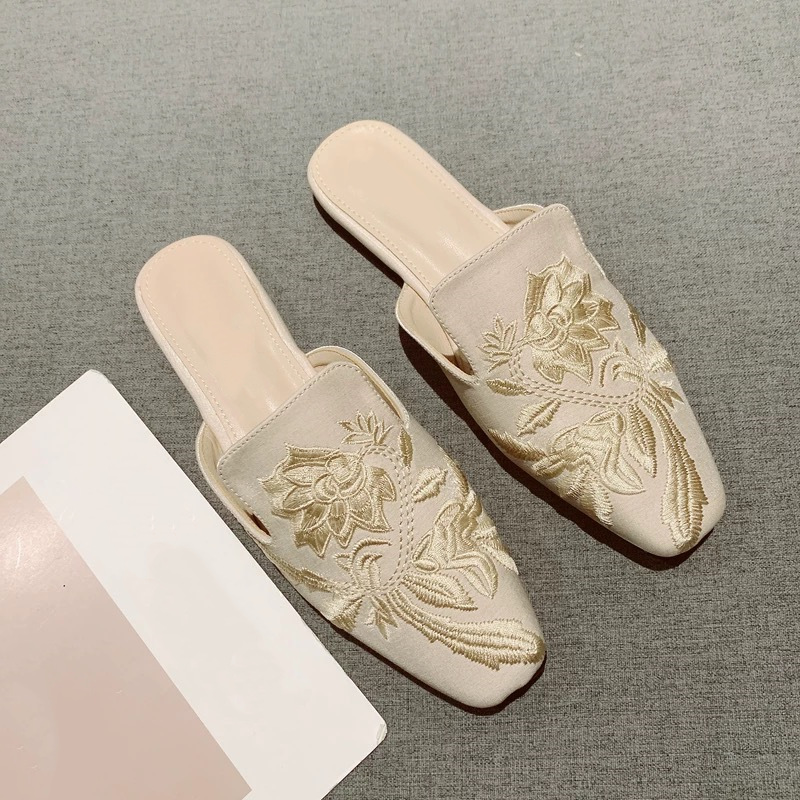 2026 New Womens Shoe Retro Emb - Embroidery Design บทวิจารณ์และราคา