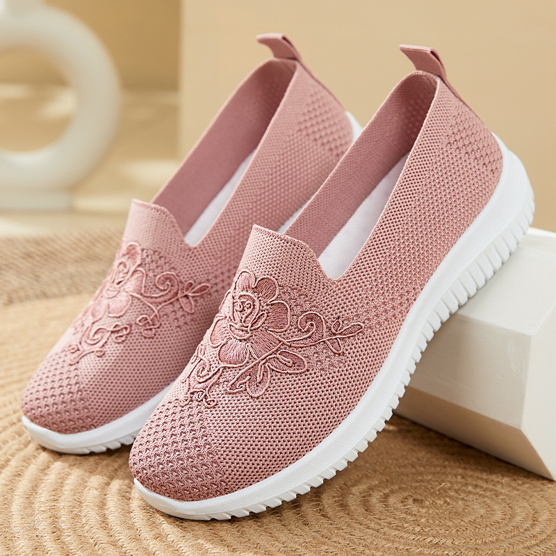 Flower Embroidery Knit Mesh Sl - Embroidery Flower บทวิจารณ์และราคา