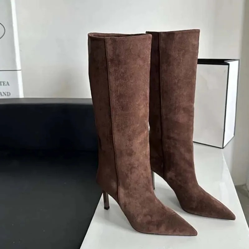 Luxury Women Long Boots Fashio - Embroidery Design บทวิจารณ์และราคา