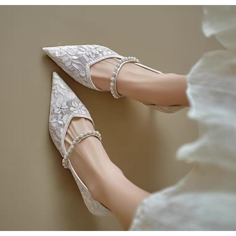 Sexy Lace Embroidery High Heel - Embroidery Dress บทวิจารณ์และราคา