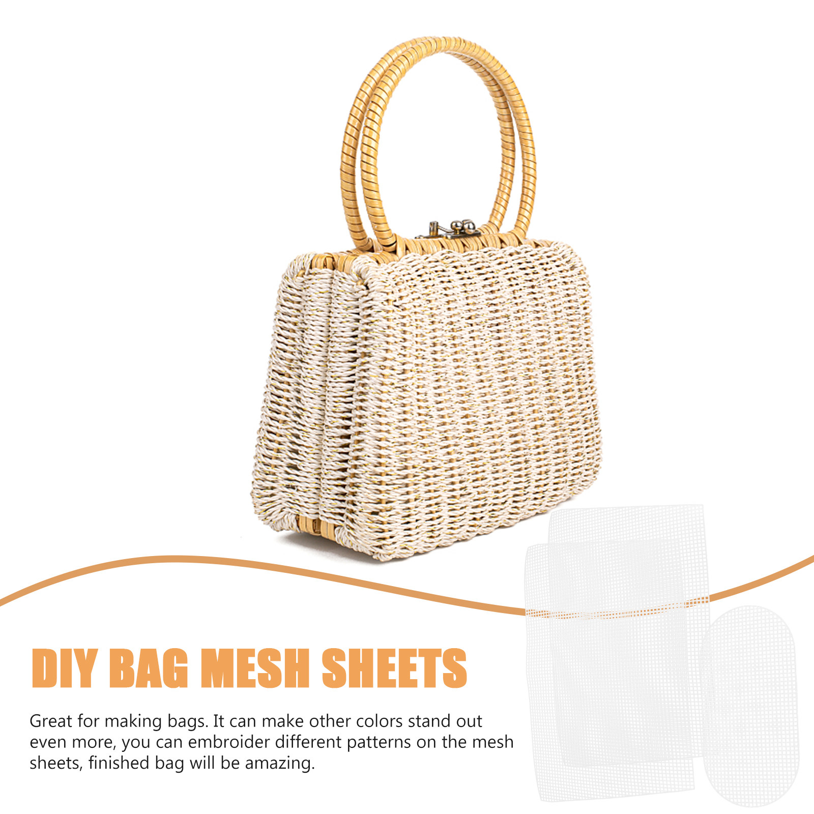 1Set Bucket Bag Material Plast - Embroidery Canvas บทวิจารณ์และราคา
