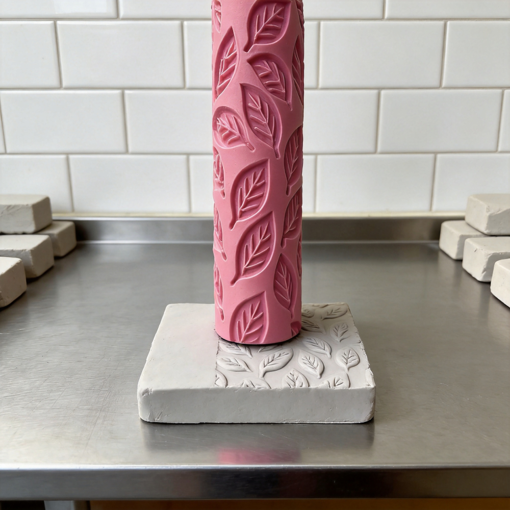 DIY Pottery Craft Rolling Pin  - Embroidery Texture บทวิจารณ์และราคา