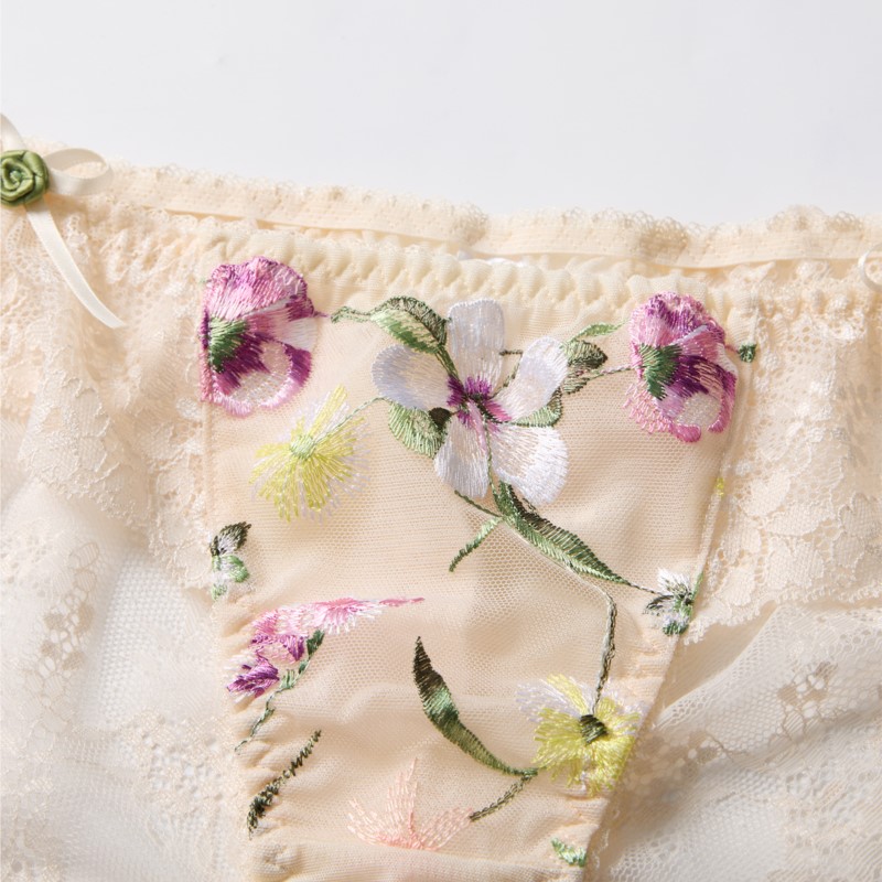 Lace See Through Women Sexy Li - Embroidery Flower บทวิจารณ์และราคา