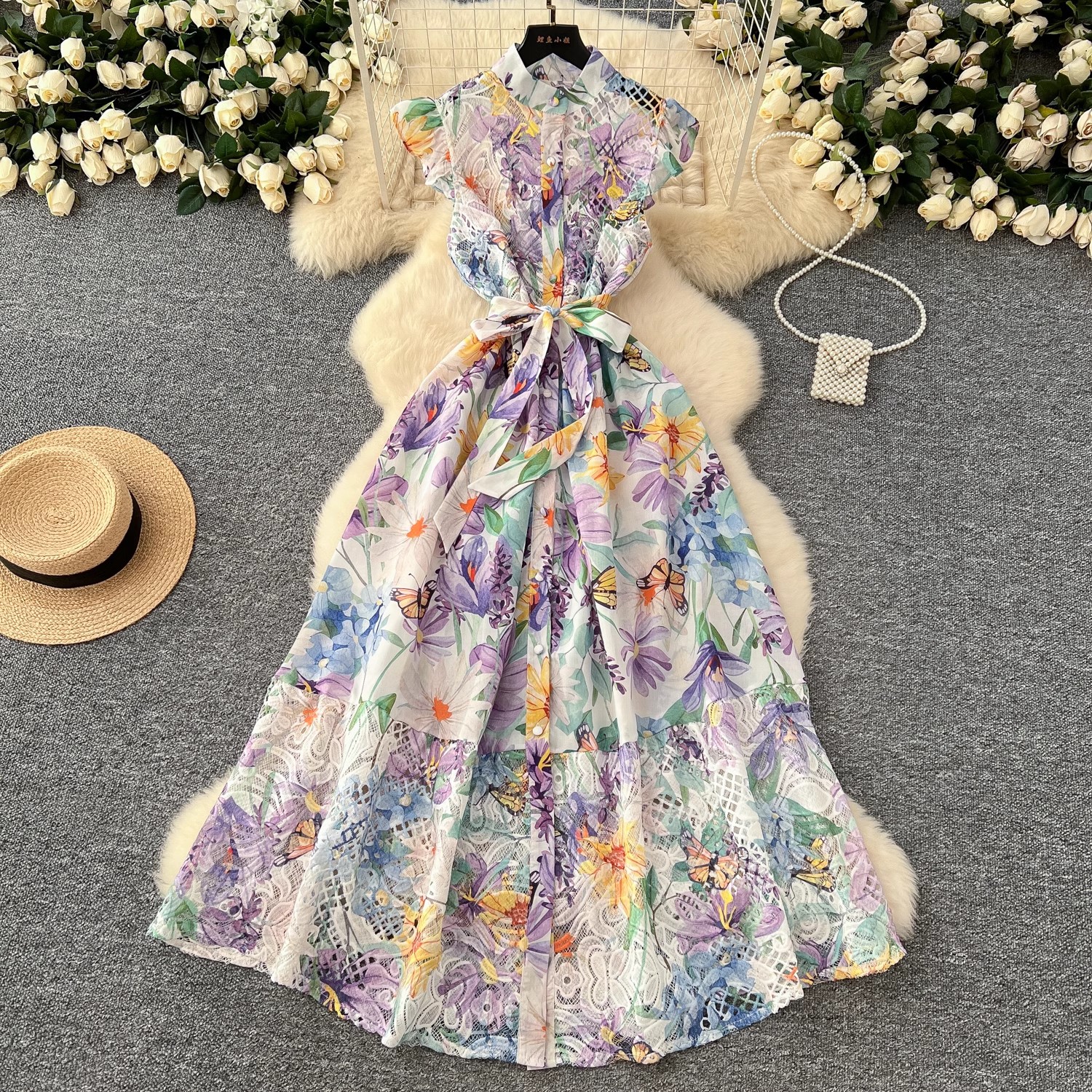 Summer Gorgeous Flower Embroid - Embroidery Hoop Stand บทวิจารณ์และราคา