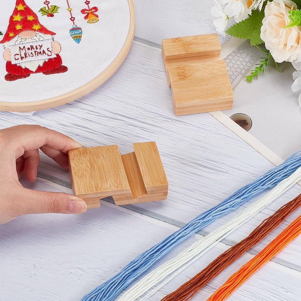 4Pcs Embroidery Hoop Wooden Ba - Embroidery Hoop Stand บทวิจารณ์และราคา