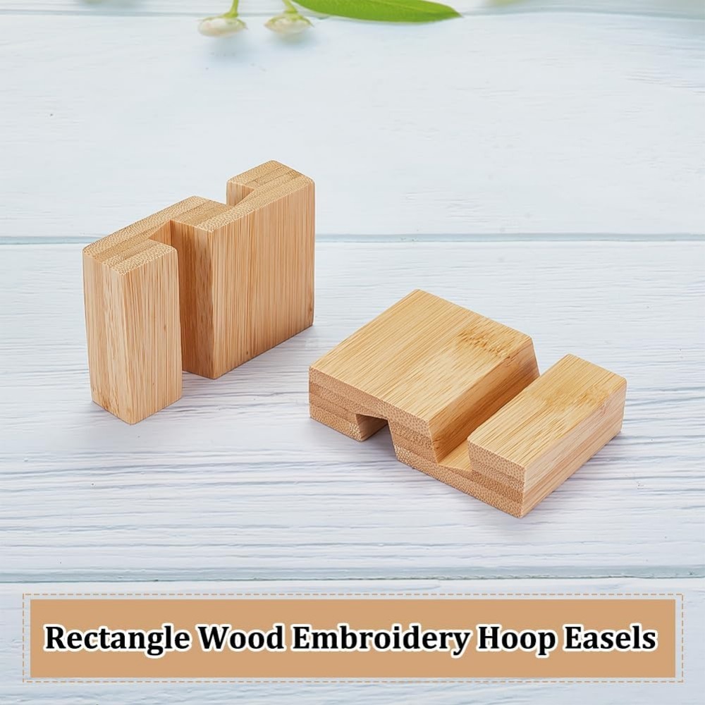 4Pcs Embroidery Hoop Wooden Ba - Embroidery Hoop Stand บทวิจารณ์และราคา
