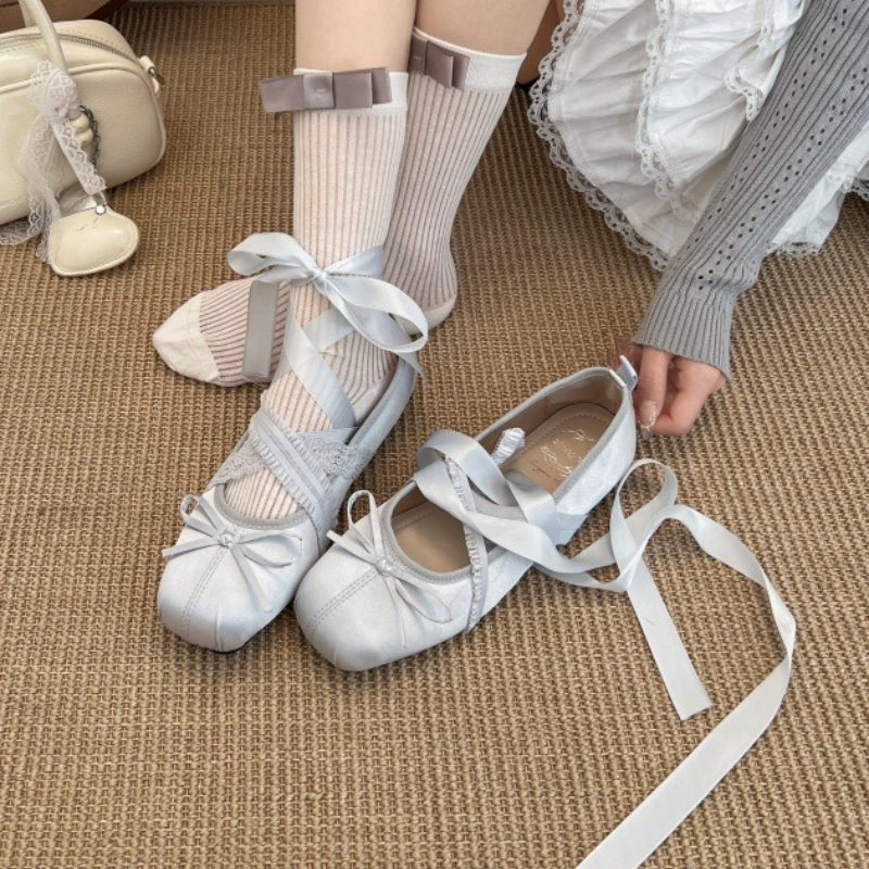 New Spring Comfortable Lace-up - Embroidery Flat Shoes บทวิจารณ์และราคา