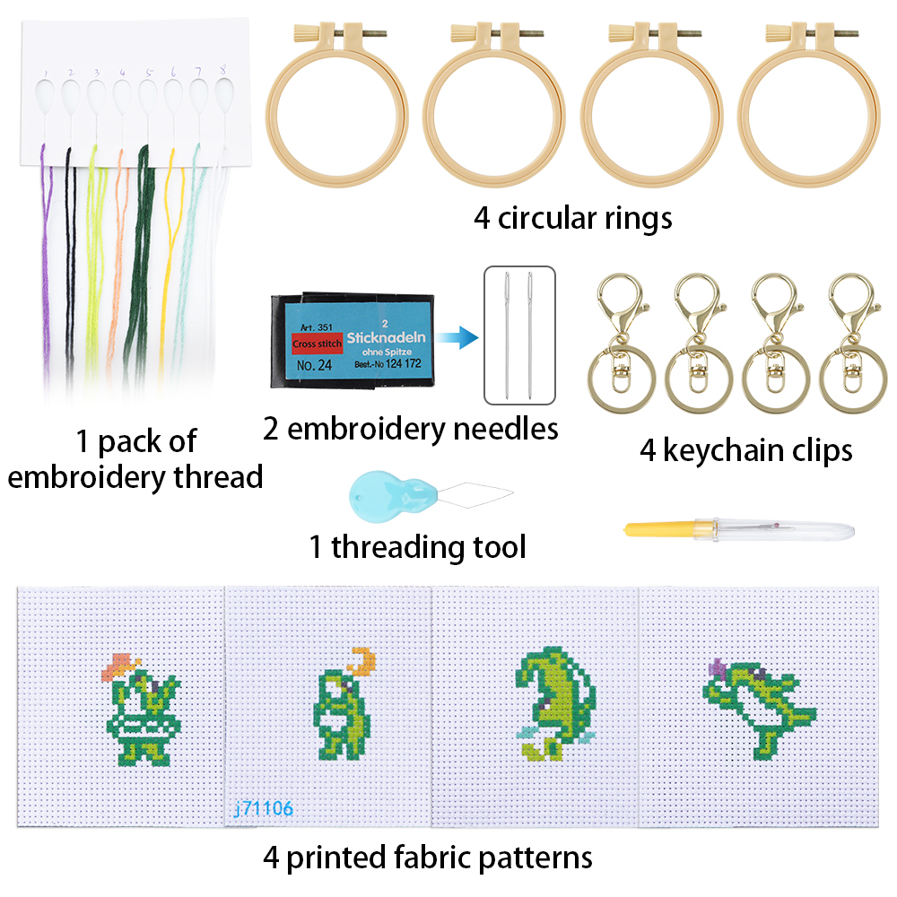 4pcs Embroidery Starter Kit DI - Embroidery Needles บทวิจารณ์และราคา