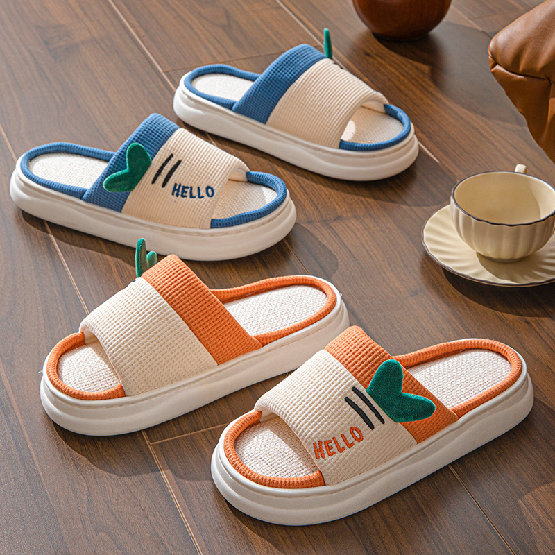 New Style Linen Slippers for W - Embroidery Flat Shoes บทวิจารณ์และราคา
