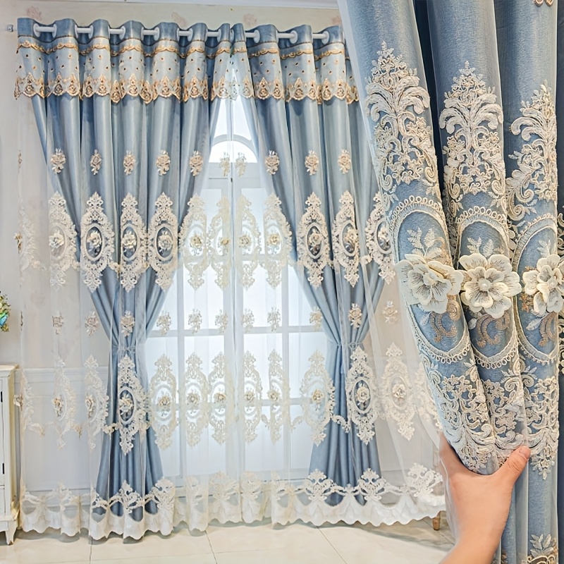 1pc Luxury Double-layer Europe - Embroidery Flower บทวิจารณ์และราคา