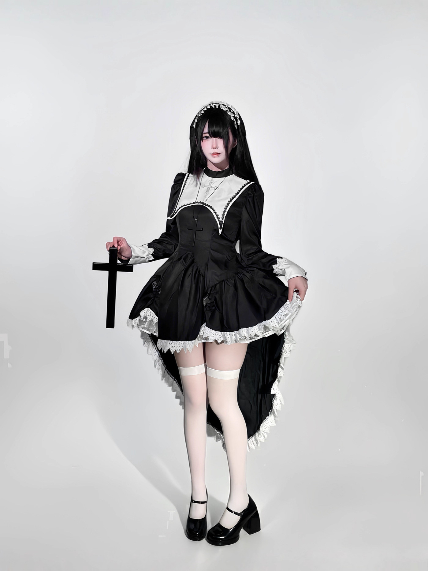 Gothic style dark embroidery c - Embroidery Dress บทวิจารณ์และราคา