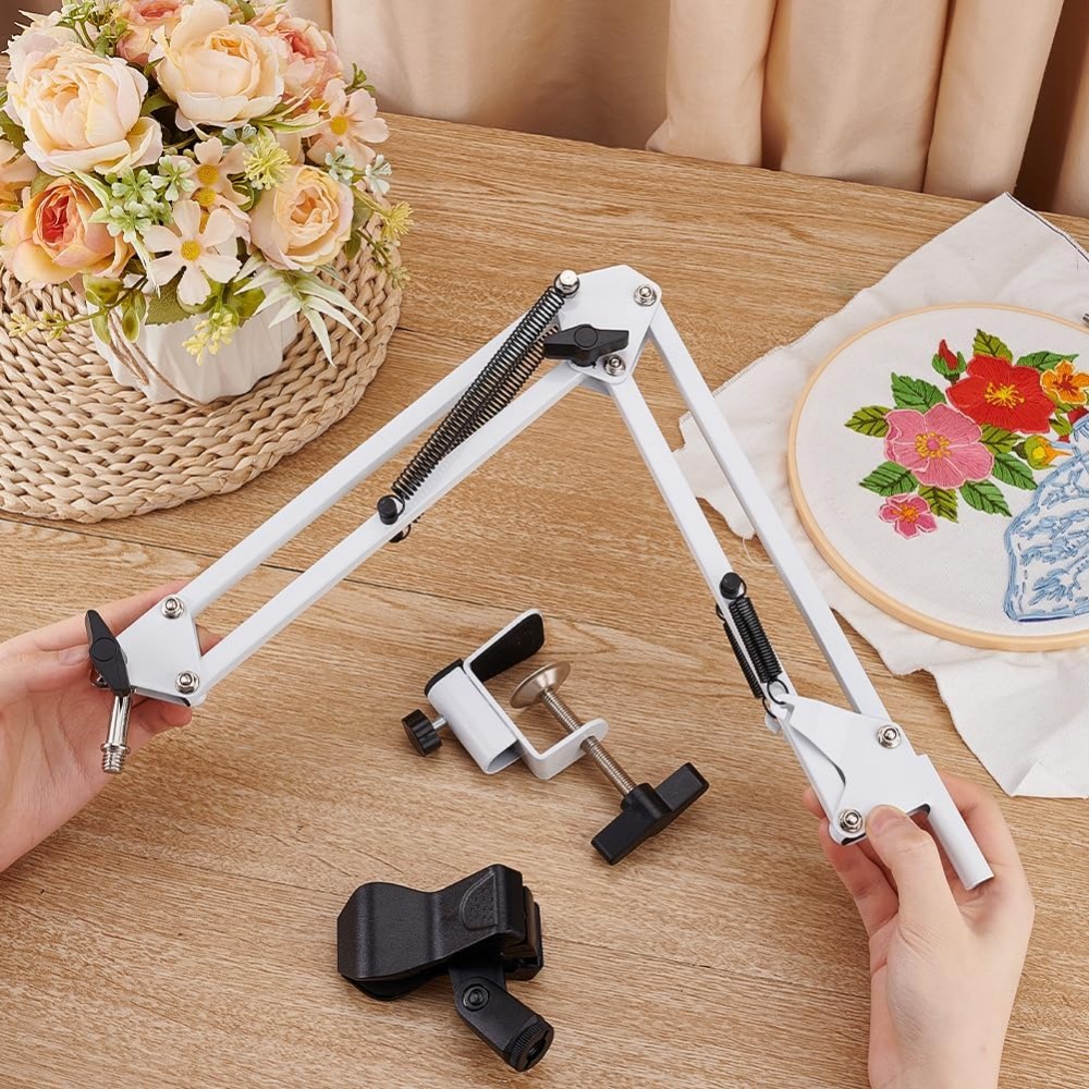 White Embroidery Table Stand K - Embroidery Hoop Stand บทวิจารณ์และราคา