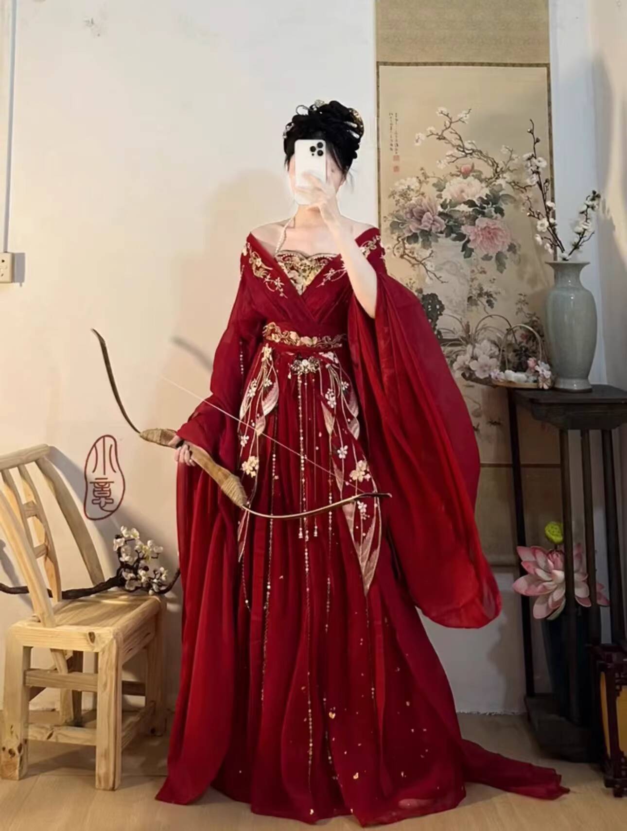 2025 hot Guofeng Goddess Of Fl - Embroidery Flower บทวิจารณ์และราคา