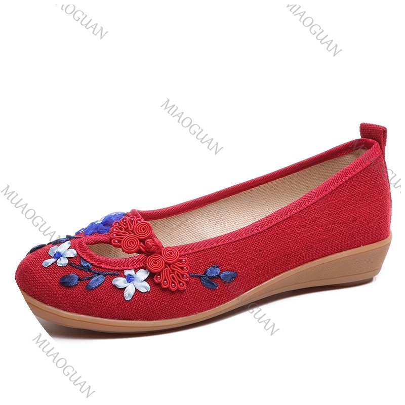 Embroidered Women Comfort Wedg - Embroidery Canvas บทวิจารณ์และราคา