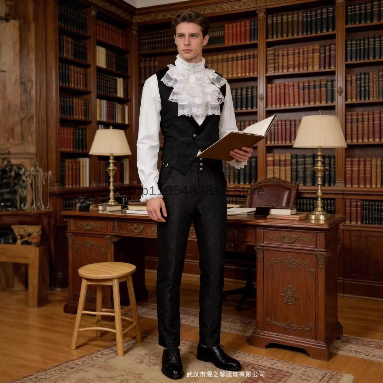 Medieval Men's Noble Vest Embr - Embroidery Dress บทวิจารณ์และราคา